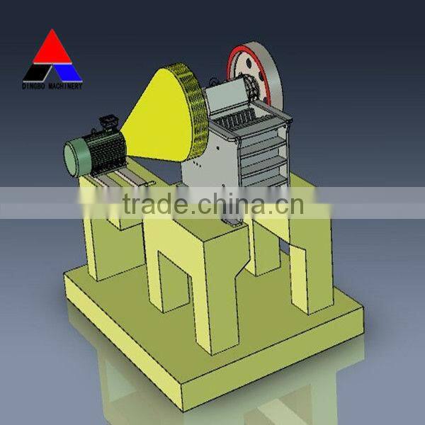 large river rock stones crusher