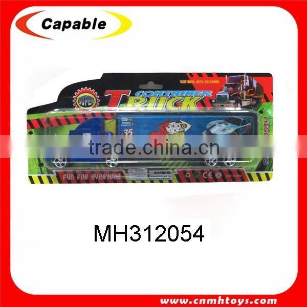 plastic material cheap friction toy truck small car kids toy