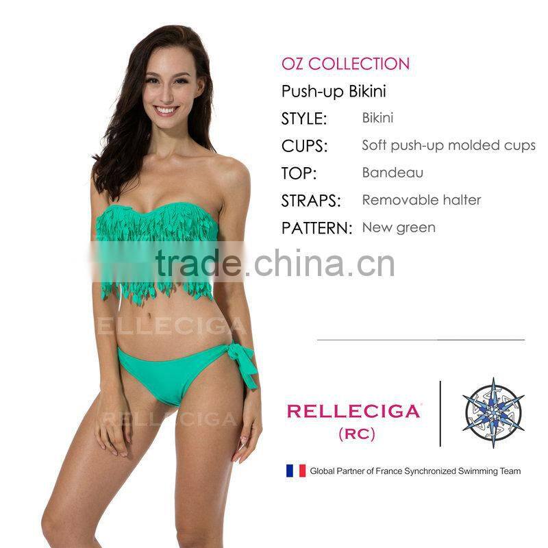 2016 Push-up Bandeau Top Bikini Swimsuit