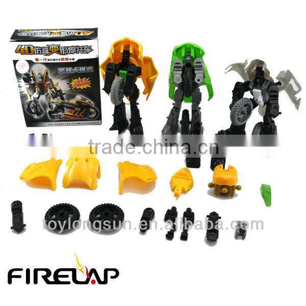 Robort Motorbike Plasctic Intelligent and Action DIY Toy