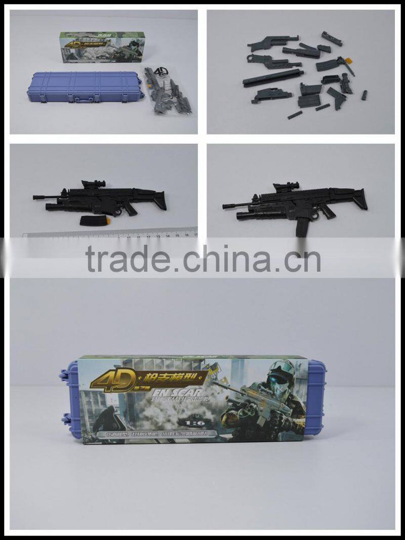 Plastic gun set building block toy gun