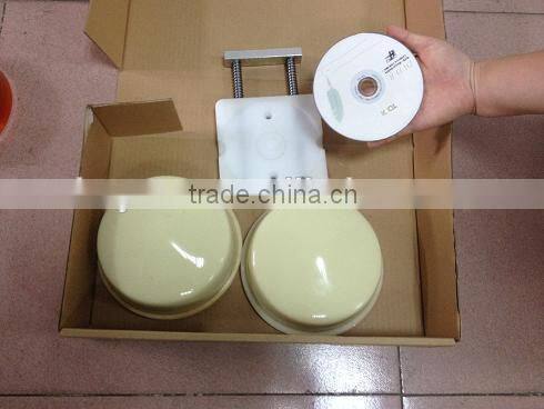 2 color open ink tray and conveyor table pad printing machine