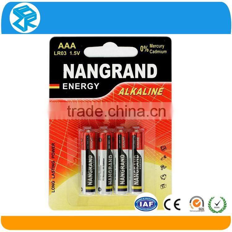 Customized disposable plastic battery blister packaging
