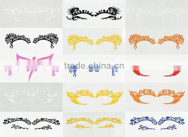 Amazing eye mask sticker in body art