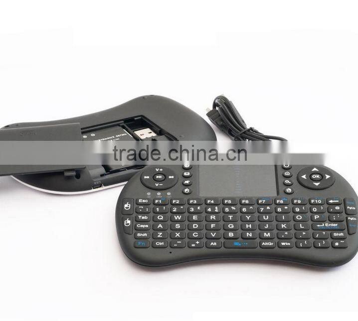 Mini Wireless Multimedia Keyboard 2.4G with Touchpad Handheld Keyboard for PC Android TV