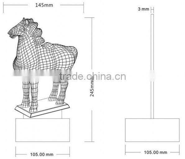 698-Horse 3d Shaping Lamp Art Decor Desk Light Led Night Light Led Energetic Saving Lamp