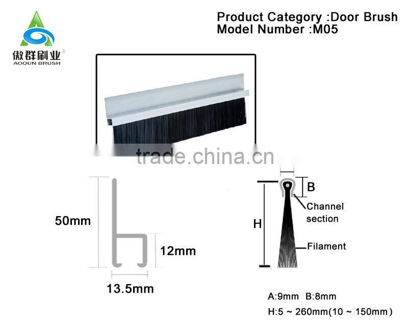 Custom door bottom brush -free sample