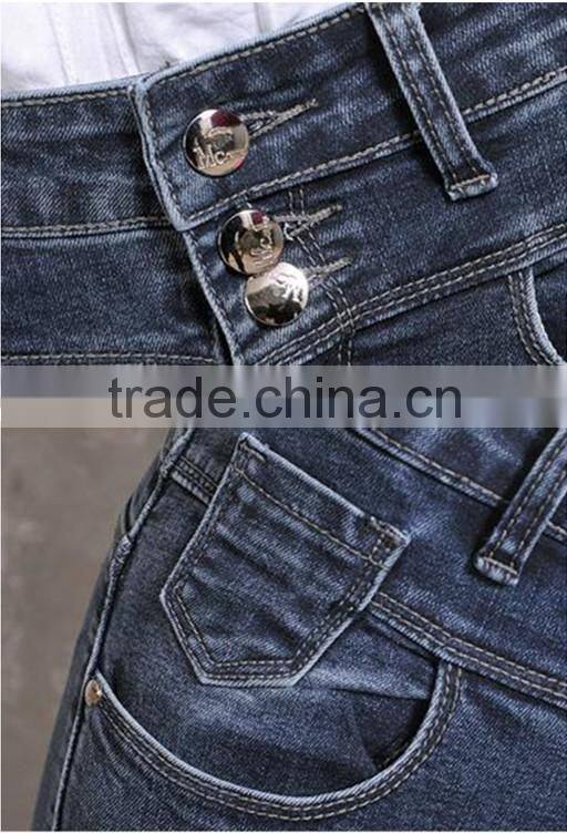 Hot-selling elegant autumn high quality denim jean trousers