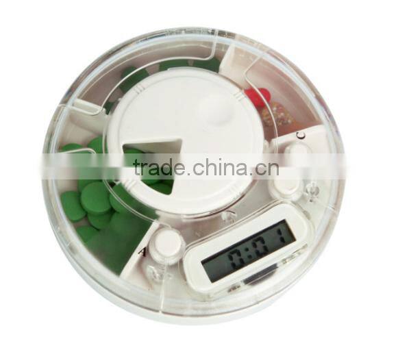 Multifunctional 4 Compartments Pill Box Timer Countdown Timer with Alarm Function