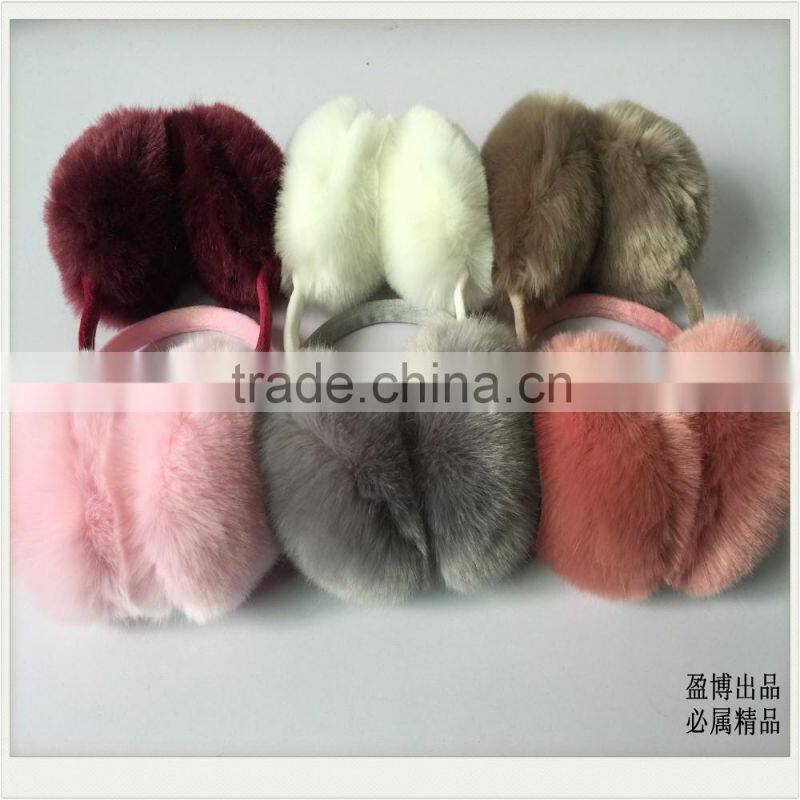 2016 Winter Big Size Faux Fox Fur Earmuffs Ear Muff Artificial Raccon Fur Warm Ear Cover Ladies Earmuffs