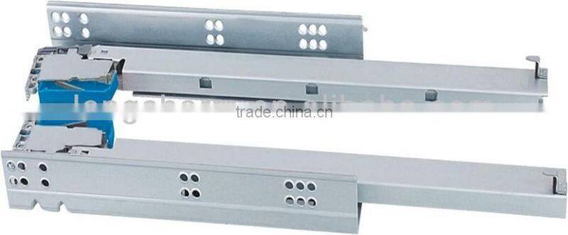 full extension Bottom mounting soft close drawer slide channel