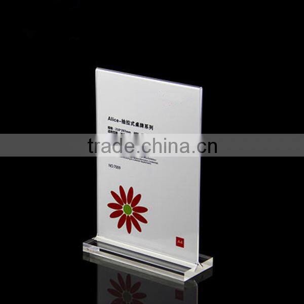hot sale acrylic a3 poster display stand