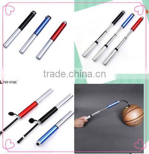 Hand pump with hidden hose fully CNC aluminum bike pump(JG-1007)