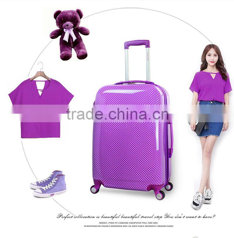 ABS+PC travel luggage with full zipper,connecting the case body luggage trolley bags