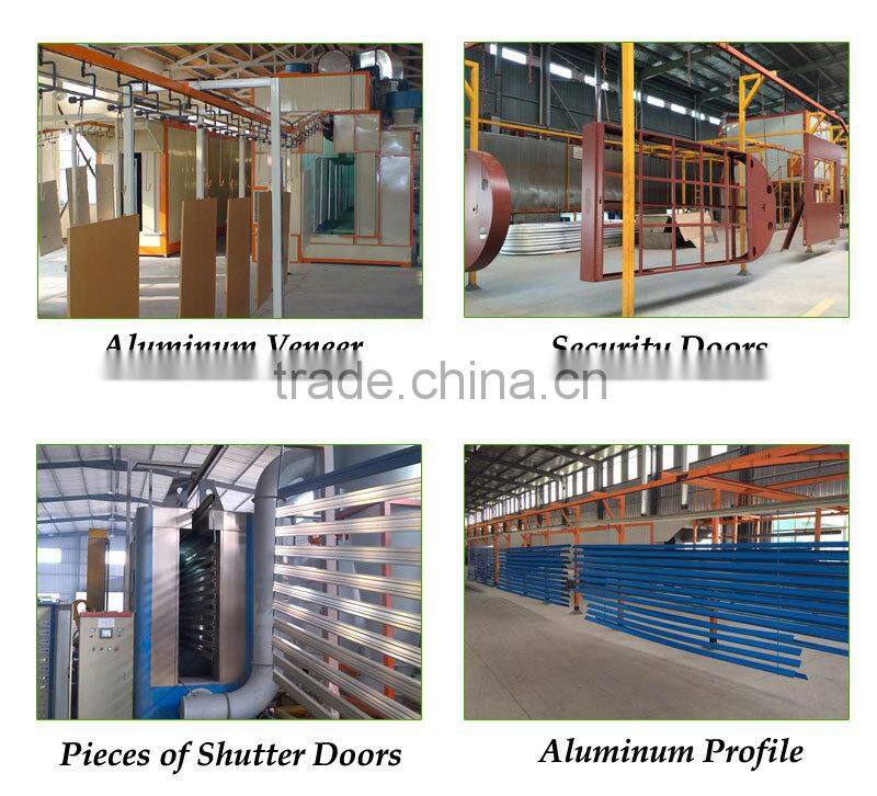Aluminum extrusion powder coating line