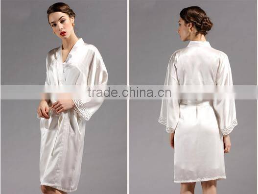 2015 Summer Ladies Silk Sleepwear New Fashion Girls Beauty Silk Pajamas