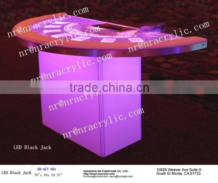 Poker Table Fabric ( casino equipment with flocking nylon and rubber materia)led sticker