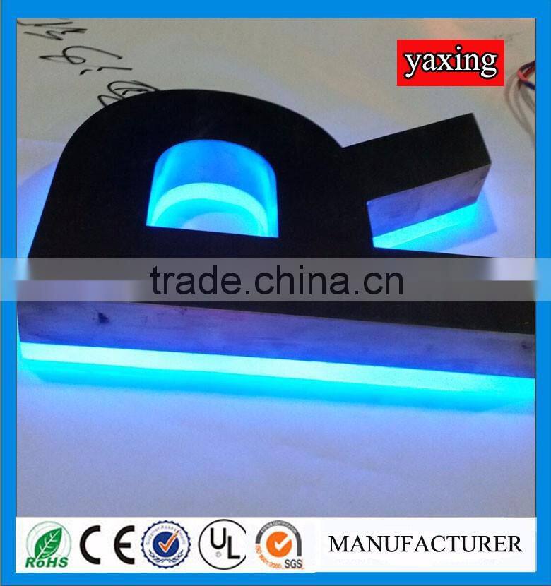 High-quality stainless steel alphabet letter frontlit led signs for outdoor use