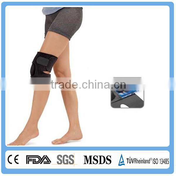 Adjustable knee wrap with ice pack