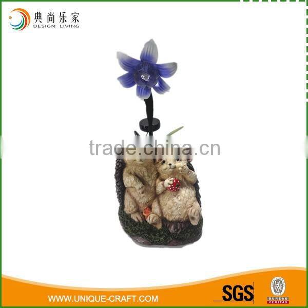 Hot selling polyresin hedgehog cute large resin statues