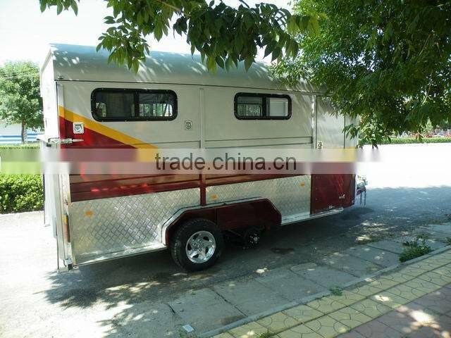 3 horse trailer angle deluxe camper trailer