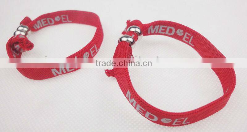 Fabric wrisbands, print polyester bracelets