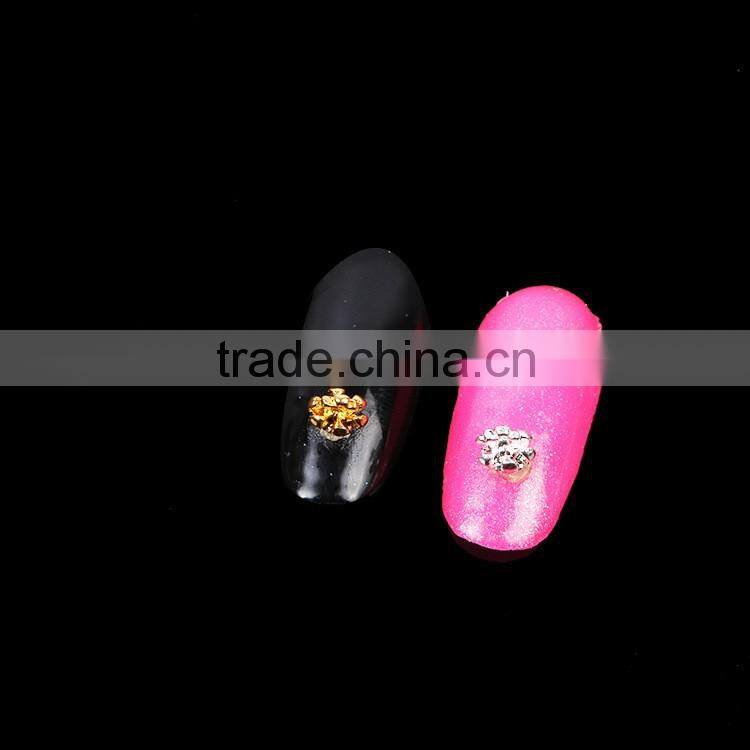 2016 Most Popular Beauty Japan Style Colorful Alloy Charms Gold Jewerly Designs Metal Nail Art Decoration