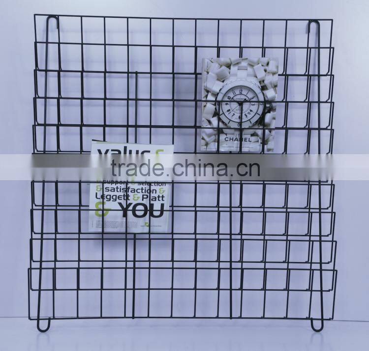 New Design Living Room Wrought Iron Decorative Shelves for Books