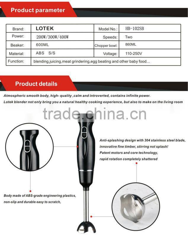 Electric Plastic Hand Blender