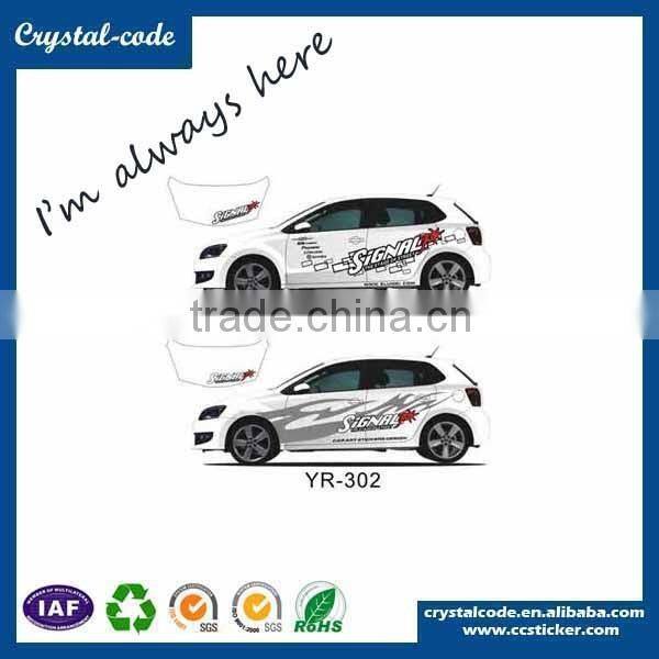 Self adhesive sports car stickers