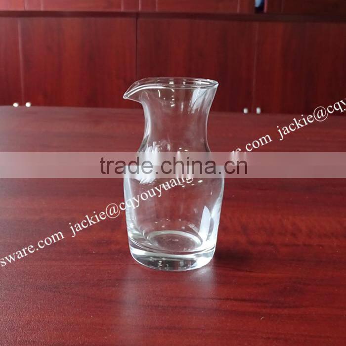 fancy glass decanter with spout 120ml
