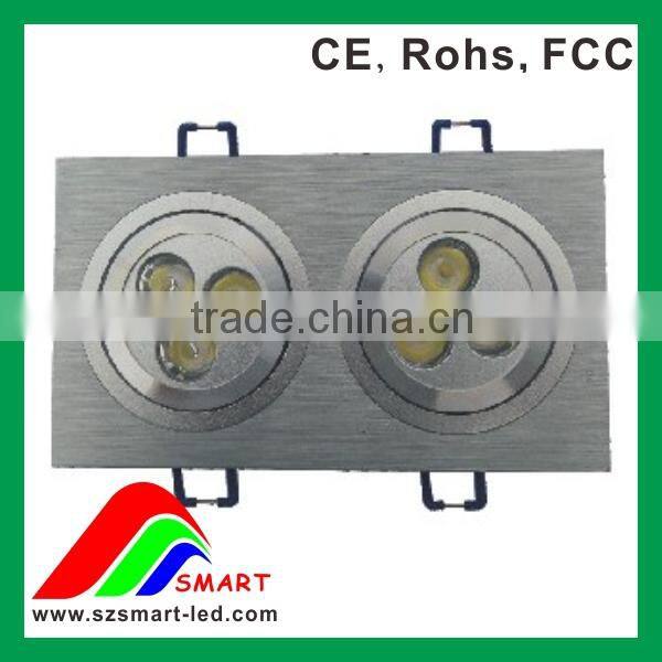 AC100~240V aluminum housing 3.3W square led downlight