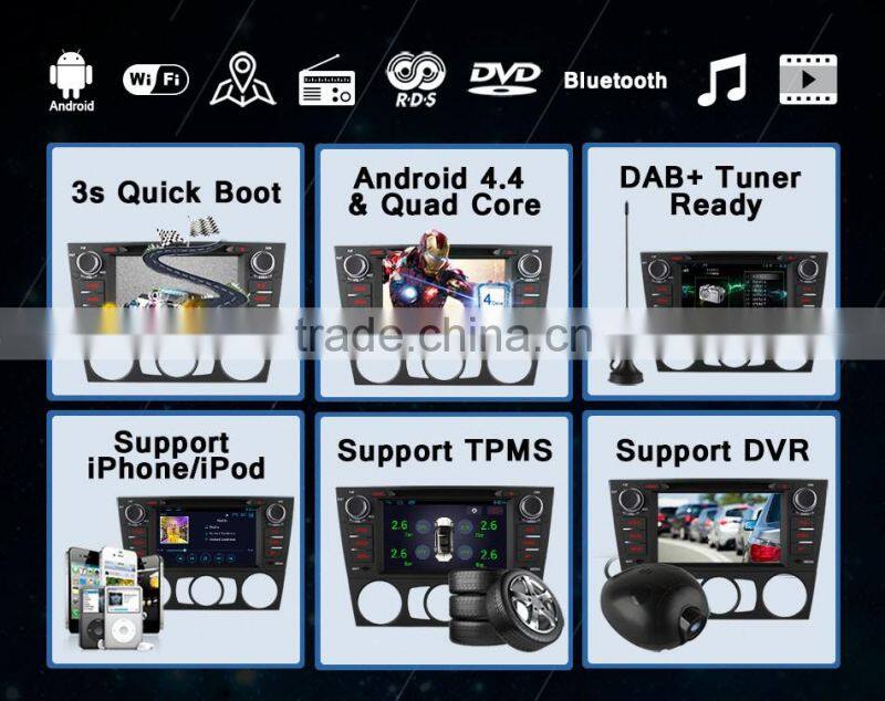 7" Ownice C300 android 4.4 quad core car multimedia player for BMW E90 E91 E92 support canbus