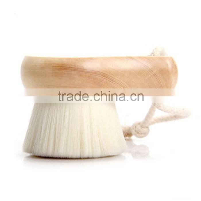 Soft Nylon Hair Wooden Cleaning Face Brush