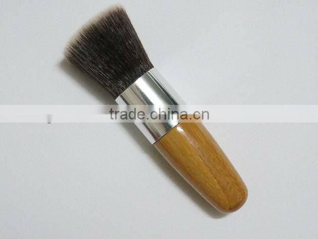 Bamboo handle soft nylon hair kabuki brush