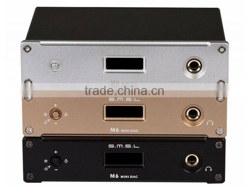 SMSL M6 32Bit/384KHz HiFi Multifunctional Mini DAC Decoder + Headphone Amplifier Asynchronous