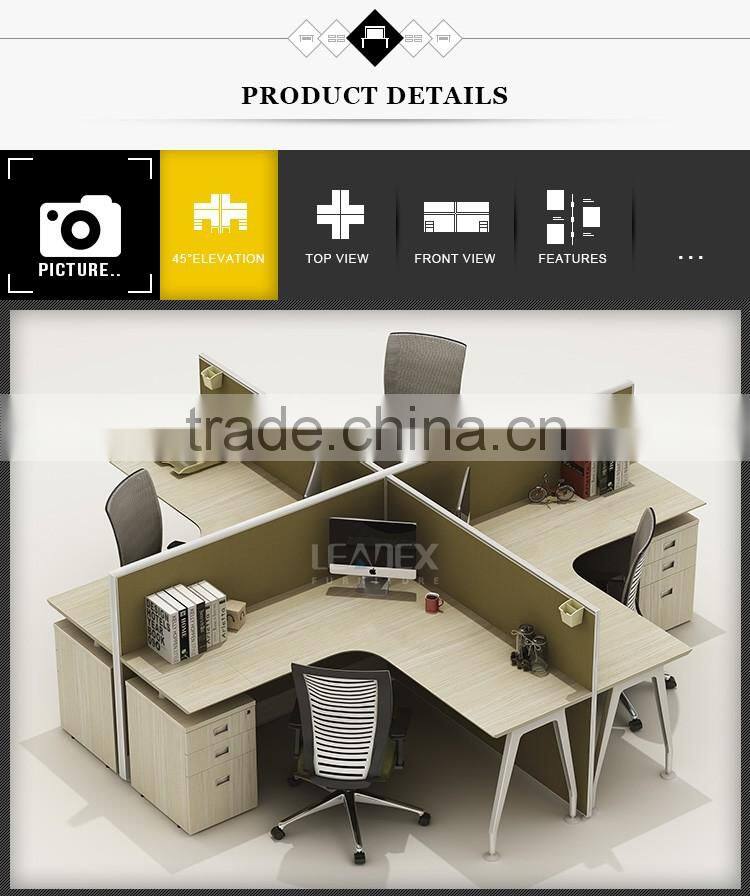 exporting market popular clover shape office workstations