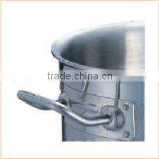 Stainless Durable thick bottom short cooking pot