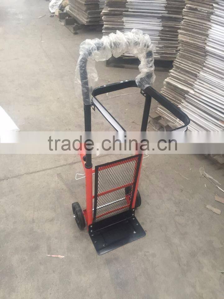 Folding stype hand trolley for carrying rubbish bag