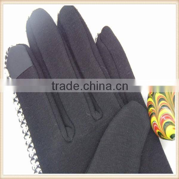 Men Plain Style Micro Velvet Cycling Hand Gloves