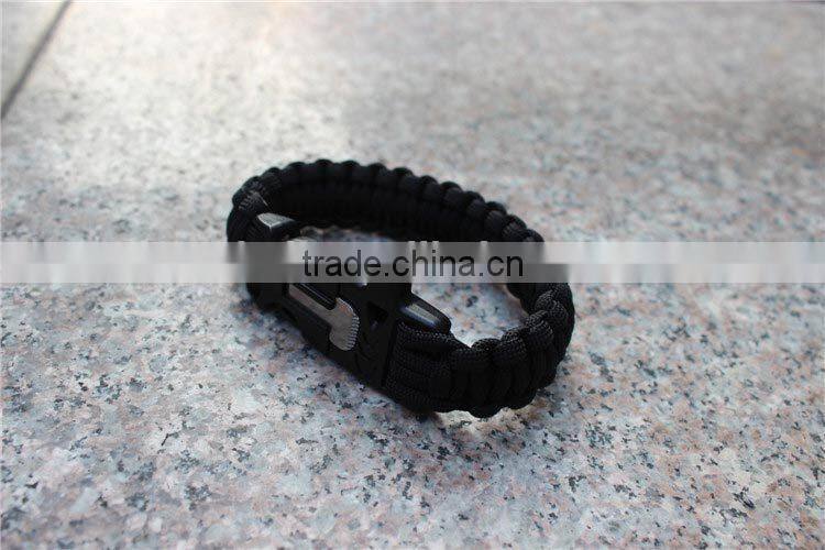 OEM Survival chain parachute cord Seven Core with whistle and fire starter UD06019