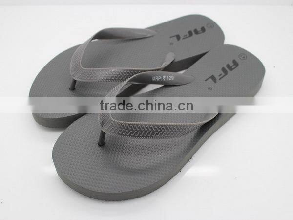 Wholesale men's beach PE slippers rubber flip flop