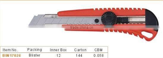 Knife cutter with plastic handle