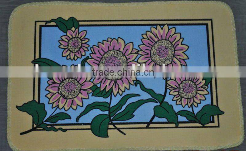 colorful design printed, good quality with cheap price door mat