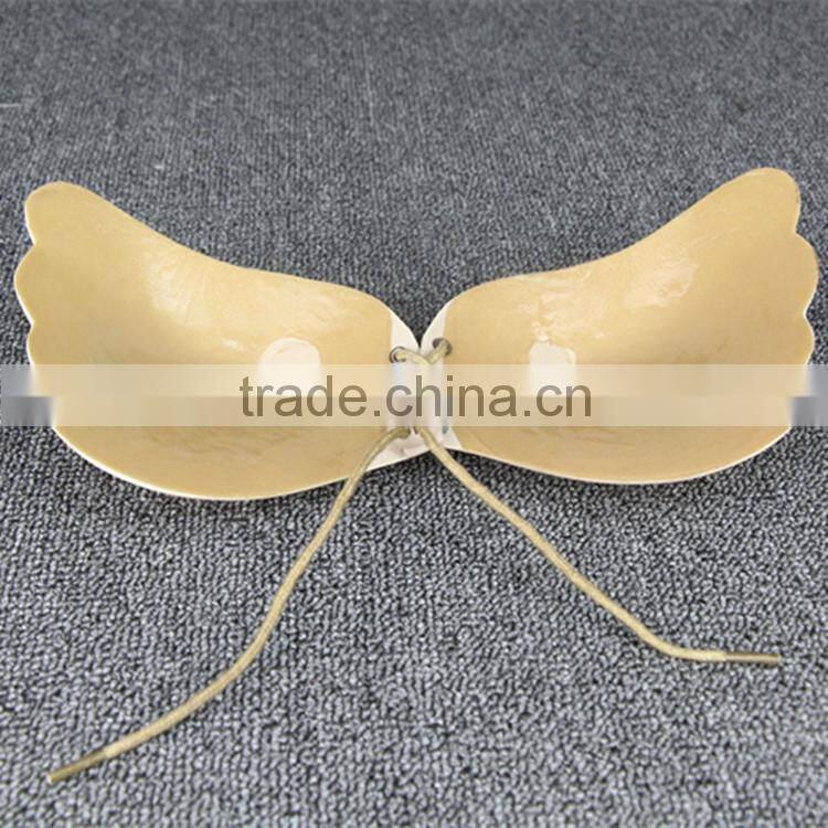 comfort silicone bra , strapless invisible sexy silicone bra 2 colors