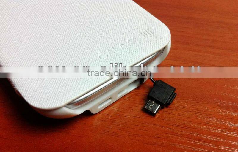 2600mah Portable Battery Leather Case For Samsung Galaxy S3 i9300