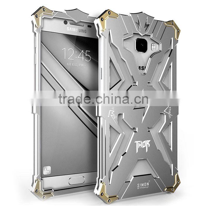 Aluminum METAL case for SAMSUNG GALAXY C7 FULL BODY PROTECT HOUSING ALUMINUM CASE protective SHOCK PROOF SM THOR THE FLASH CASE