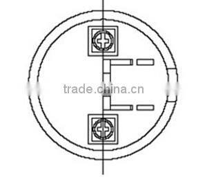 Professional manufacturer hot selling 45.5mm round electret transmitter microphone