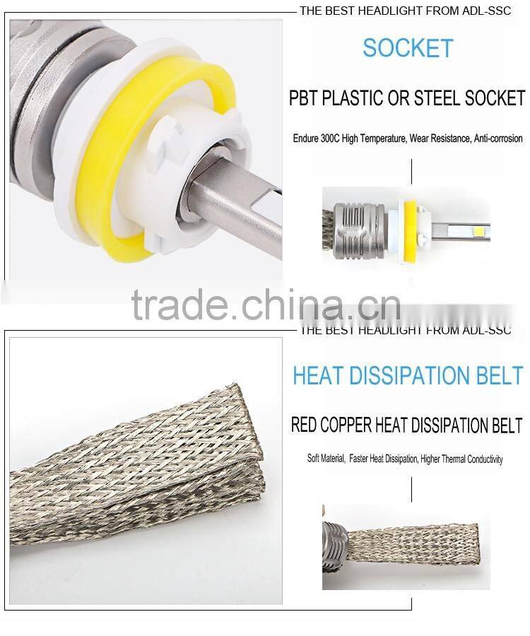 Hot Selling IP68 6000K 45W High Power Car LED Headlight H1,H3, H4, H7, H8, H9,H11,9005, 9006,9012