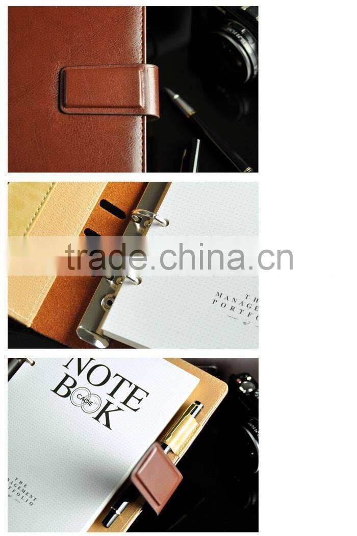 Top sale fashion design with calculator multifunction office&school leather notebook